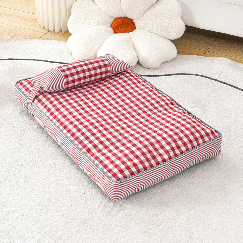 Plaid Rectangular Pet Mat Removable HOTS-PB004-31