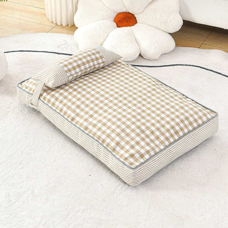 Plaid Rectangular Pet Mat Removable HOTS-PB004-33