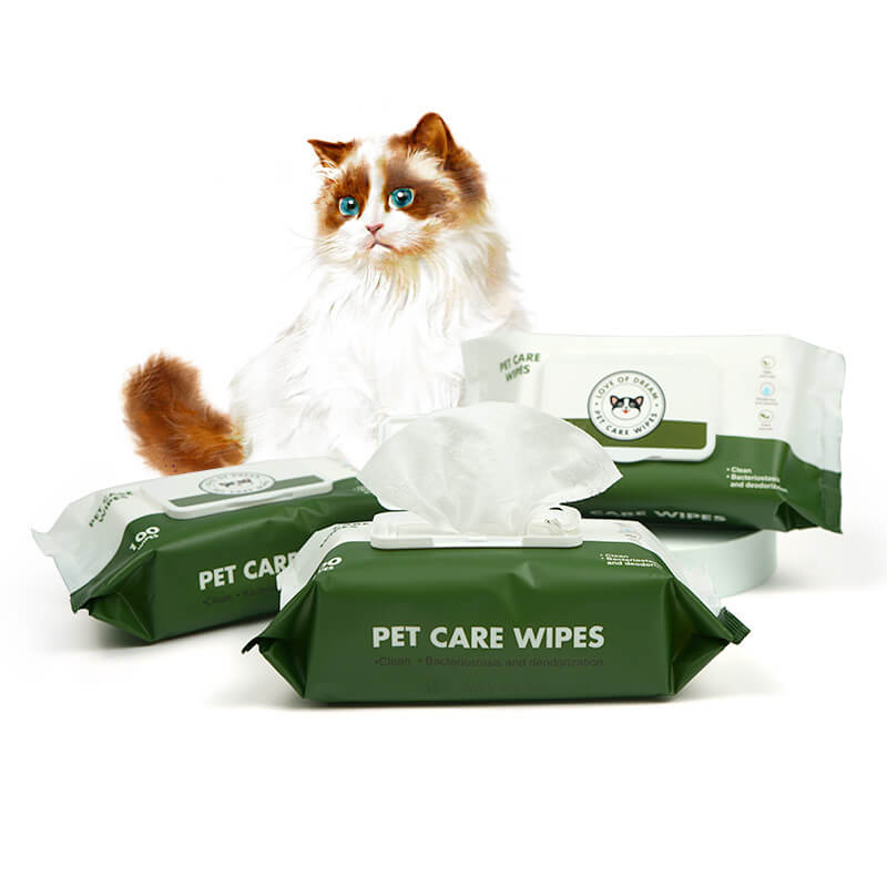Pet Wipes for Dogs Cats Natural HOTS-PW005-64