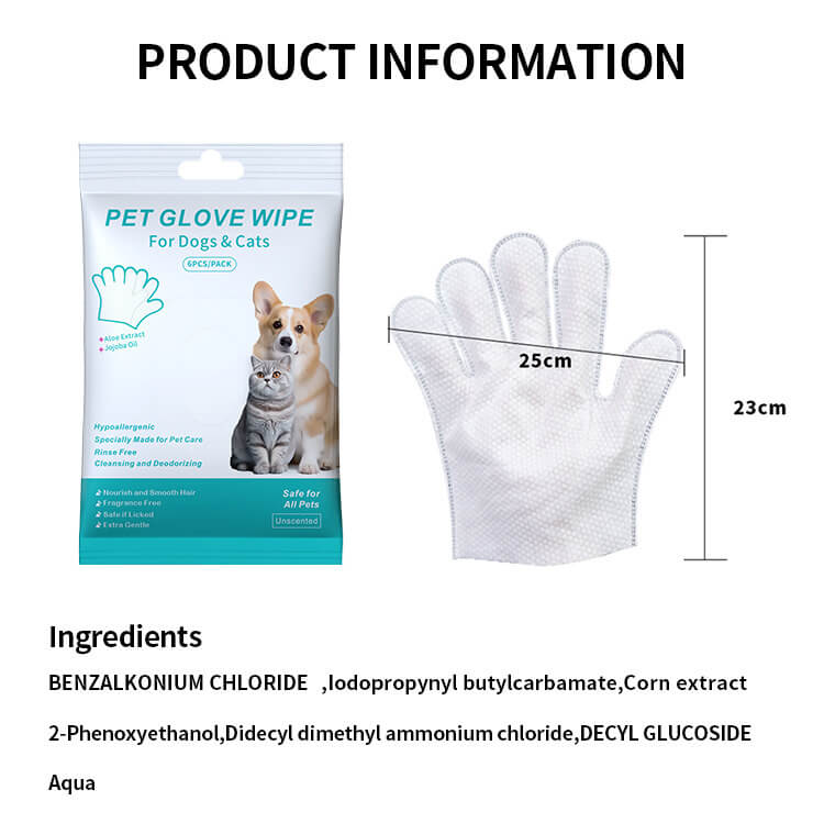 Pet Wet Wipes gloves HOTS-PG003-216